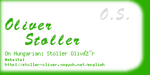 oliver stoller business card